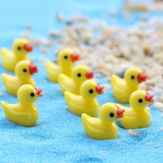 5 stk Resin Duck Model Ornament Miniatyr Hage Sukkulent Bonsai Dukkehus Dekor