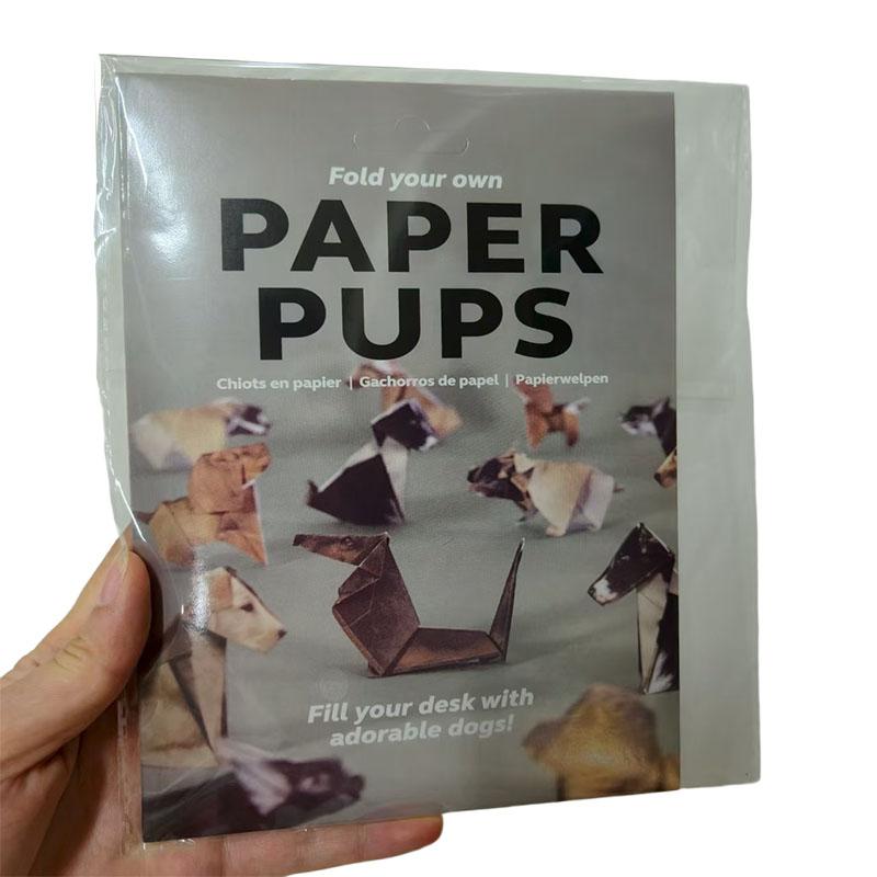 Creative DIY Paper Cats Handmade DIY Paper Cat Dog Dinosaur Folding Animal Folding Craft Paper Set for Home Decoration Gift