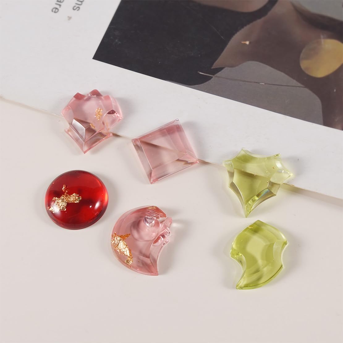 

Силиконовые формы для эпоксидной смолы, Формы для литья смолы для драгоценностей, Набор силиконовых форм для изготовления кулонов, ожерелий, брелоков из смолы своими руками