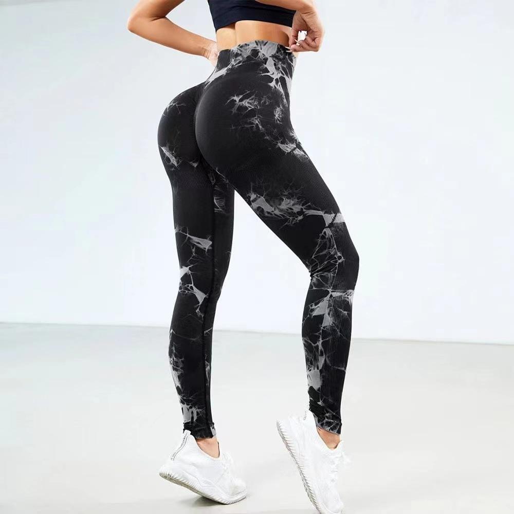 Tie-Dye High Waist Tummy-Control Butt-Lifting Yoga Leggings