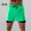 Herren-Badeshorts, doppellagig, schnelltrocknend, mit Kordelzug, elastischer Bund, Surf-Badeshorts für heiße Quellen, hohe Elastizität, Komfort