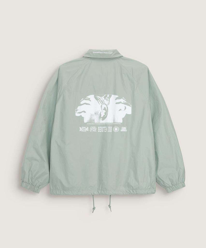Vans Ed Davis Coach Jacket - Grey Olive / Vn000Vszemw1