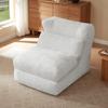 Boneless Sofa Combination Seat, Unique Shape, Suitable for Living Room and Bedroom, Can Be Converted from a Single Armchair to a Lounge Chair.