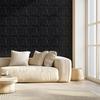 3D Wall Panels 33-Pack 11.81x11.81'' PVC 32 Sq.Ft Coverage Diamond Black