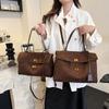 Portable Tote Bag Korean Niche New Deerskin Velvet Bag Women's Large-capacity Shoulder Messenger Bag