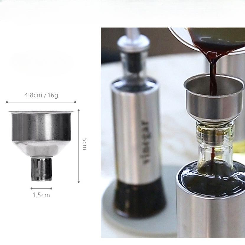 HANYANG Edelstahl-Gewürzflasche zum Ausgießen von Ölkrug, Sojasaucenflasche, Essigflasche, Glasflasche, Weinflasche, Essigglas, Sprühölflasche