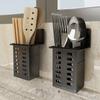 Plastic Toothbrush Storage Rack No Drill Chopsticks Cage Practical Wall Mounted Storage Box  Dorm