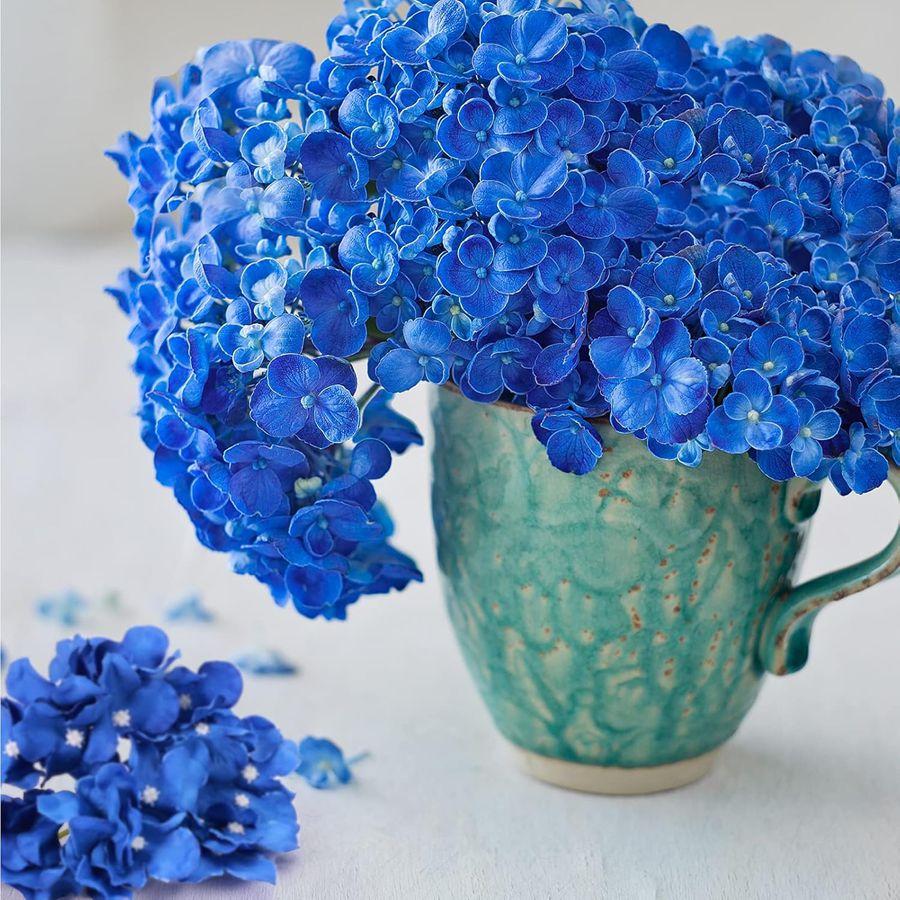 10/20pcs Artificial Flowers Silk Hydrangea Combination Garden Wedding Bride Bouquet Home Room Table Festival Wreath Diy Decorati