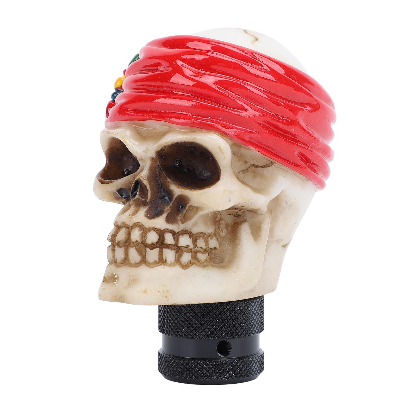 

Ручка переключения передач в виде черепа с 3 адаптерами, стильная ручка переключения передач из смолы для скоростей 4, 6, MT AT