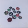 BQVLT1 2pcs11mm 14mm 15mm ForAlfa Romeo 159 147 156 Giulietta GT Aluminium Car Key Emblem StickersMito Brera Giulia F1 Stelvio Volante