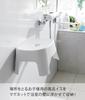 Yamazaki Jitsugyo Magnetic Bath Chair for Kids SH13 White W25.5 X D21 X H13cm Tower Bath Chair Bath Chair for Children and Toddlers Easy To Dry 1852