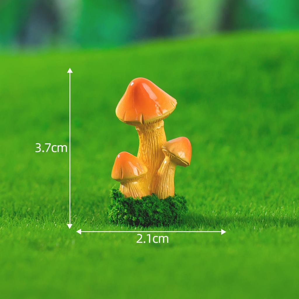 4 PCS Micro landscape DIY mushroom decoration set