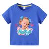 Children's Cute Nasteja Show Clothes Fun Cool Summer T-Shirt Children's Tops Girls' Clothing