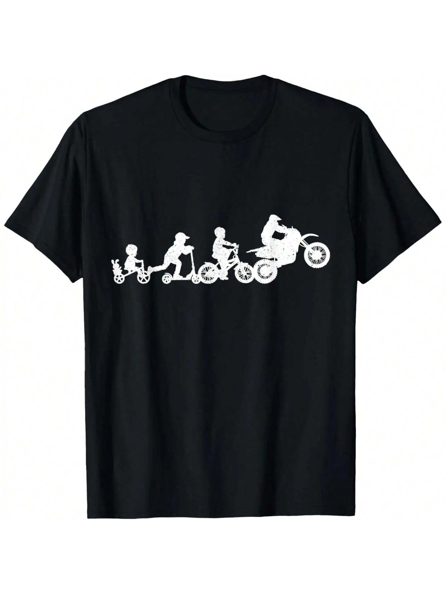 Motocross Evolution Funny Dirt Bike MX Motorcycle Biker T-Shirt S