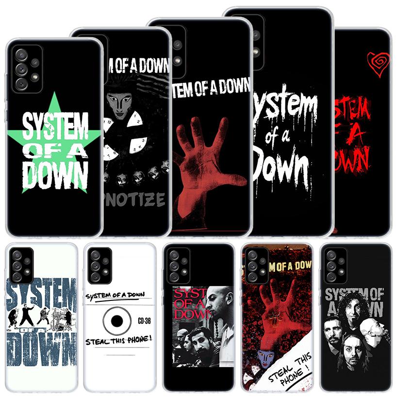 System Of A Down Soft Case For Samsung Galaxy A17 A16 A26 A36 A56 A15 A14 A13 A55 A54 A53 Phone Cover A25 A35 A24 A34 A23 A33