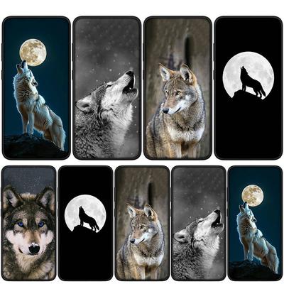 Kryt na iPhone 16 15 14 Xiaomi Redmi Note 13 12 11 Pro Max X 10 8 9 XR Samsung Galaxy S24 S23 A05 A15 13C OPPO Huawei Stalking Wolf Art Pouzdro na telefon
