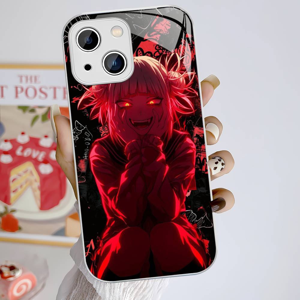 Toga Himiko My Hero Academia Tempered Glass For Iphone 14 13 12 11 Pro Mini XS MAX 14Plus X XS XR Cover