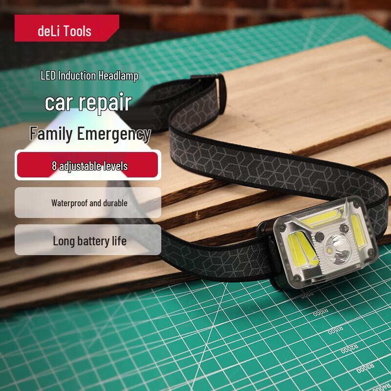 

Deli DL5415 Rechargeable LED Induction Headlamp