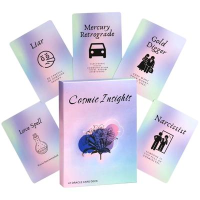 10.4*7.3cm Cosmic Insights Oracle Deck | 41 Cards Giving Tons of Insight and Clarity On Your Daily Life