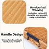 Retro-Stil Weiden-Serviertablett Handgeflochtenes Kunststoff-Rattan-Aufbewahrungstablett Küchenaufbewahrung