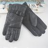 Autumn and Winter New Men's Thermal and Fleece Leather Gloves