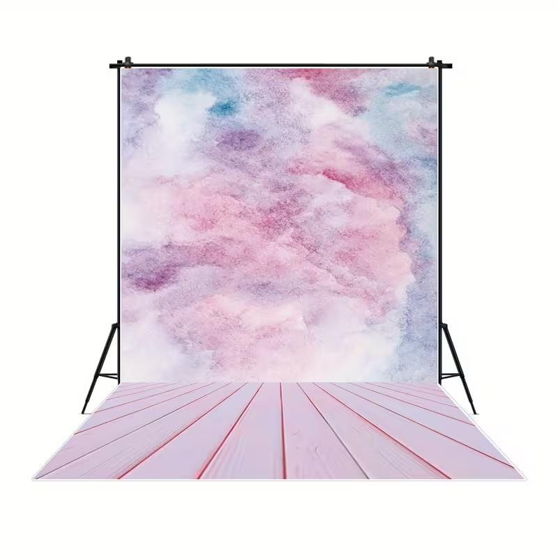 Watercolor Tie Dye Sky Tapestry Soft Pastel Wall Decor for Teens