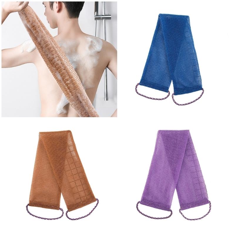 African Reusable Bath Net Sponges With Rope Handle For Full Body Exfoliation In Shower