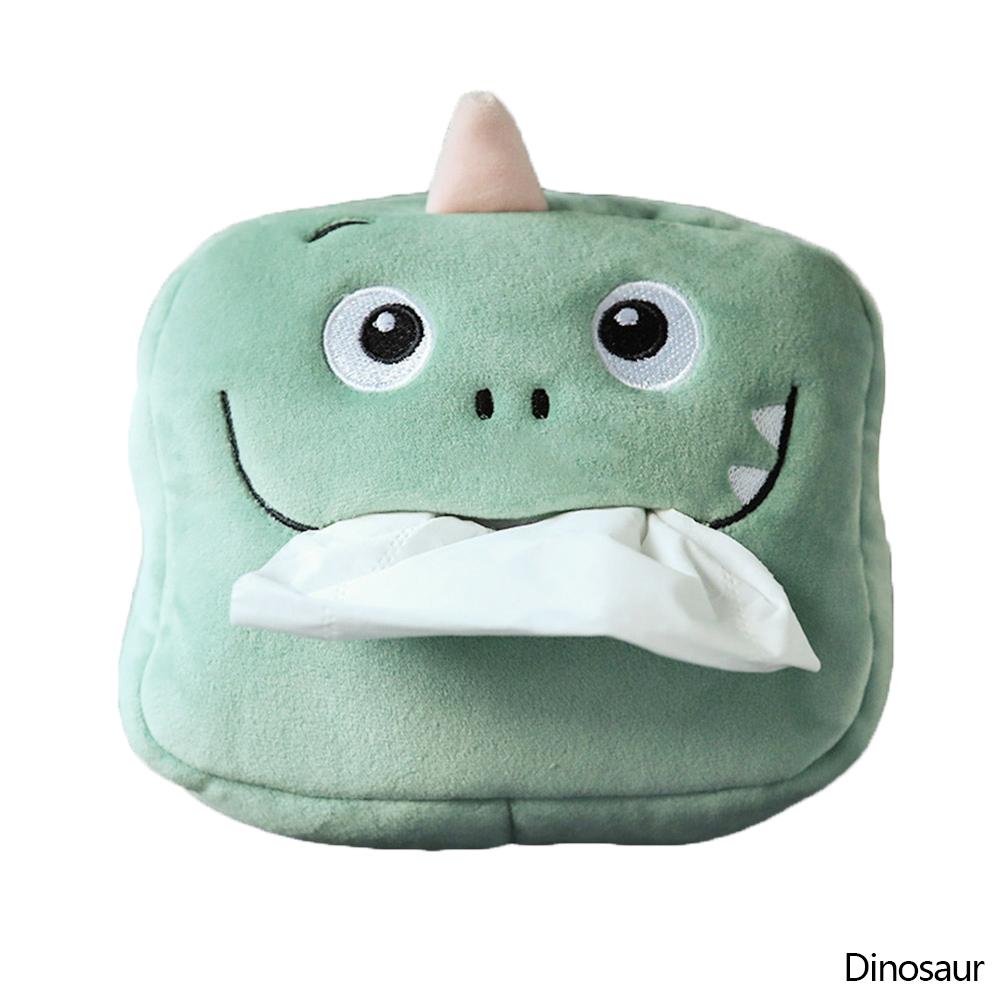Auto Cartoon Tissue Box Creative 3D Cute Animal Car Hanging Paper Napkin Tissue Box For Car Interior Home Office Accessories