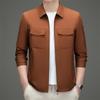 2026 Men's Spring Lapel Zipper Jacket: Casual, Trendy, and Versatile for Middle-aged Dads