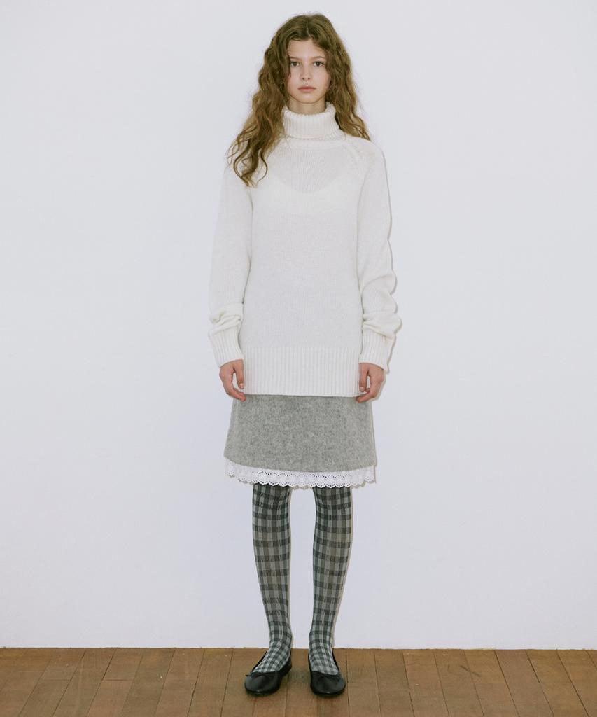 SINOON Middle Turtleneck Knit (Cream)