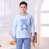 Fat Child Pure Cotton Pajama Set: Boys & Girls Warm Underwear, Plus-Size Base Layer, Autumn/Winter Sweater and Pants