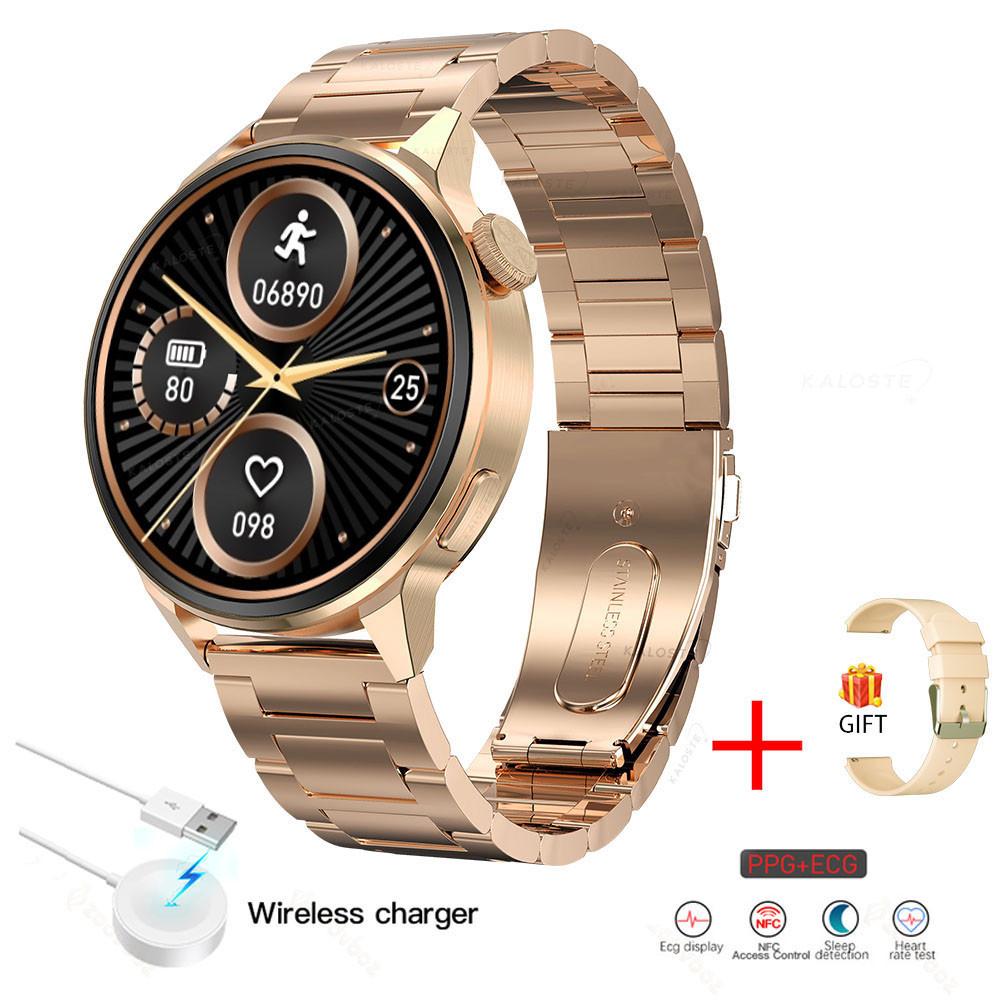 Nfc Smart Hodinky Ženy Bluetooth Hovor Gps Sledovanie Pohybu Hodiny Srdcová Frekvencia Ekg Krvný Tlak Muži Smartwatch Pre Android Ios