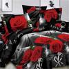 Fashion Home Decor 3D Duvet Cover Pillowcase Quilt Bedding Set Queen King Pretty Rose Flower