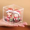 Acrylic Storage Box Set of 8 Clear Waterproof Display Cases with Lids for Jewelry, Figurines, Candy, Cosmetics, Beads