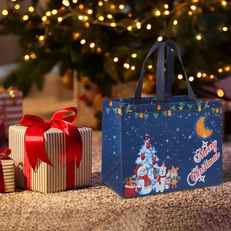 Christmas Gift Bags Large Capacity Gift Bag Wedding Gifts for Guests Christmas Candy Bags Santa Sacks Suministros Navideños