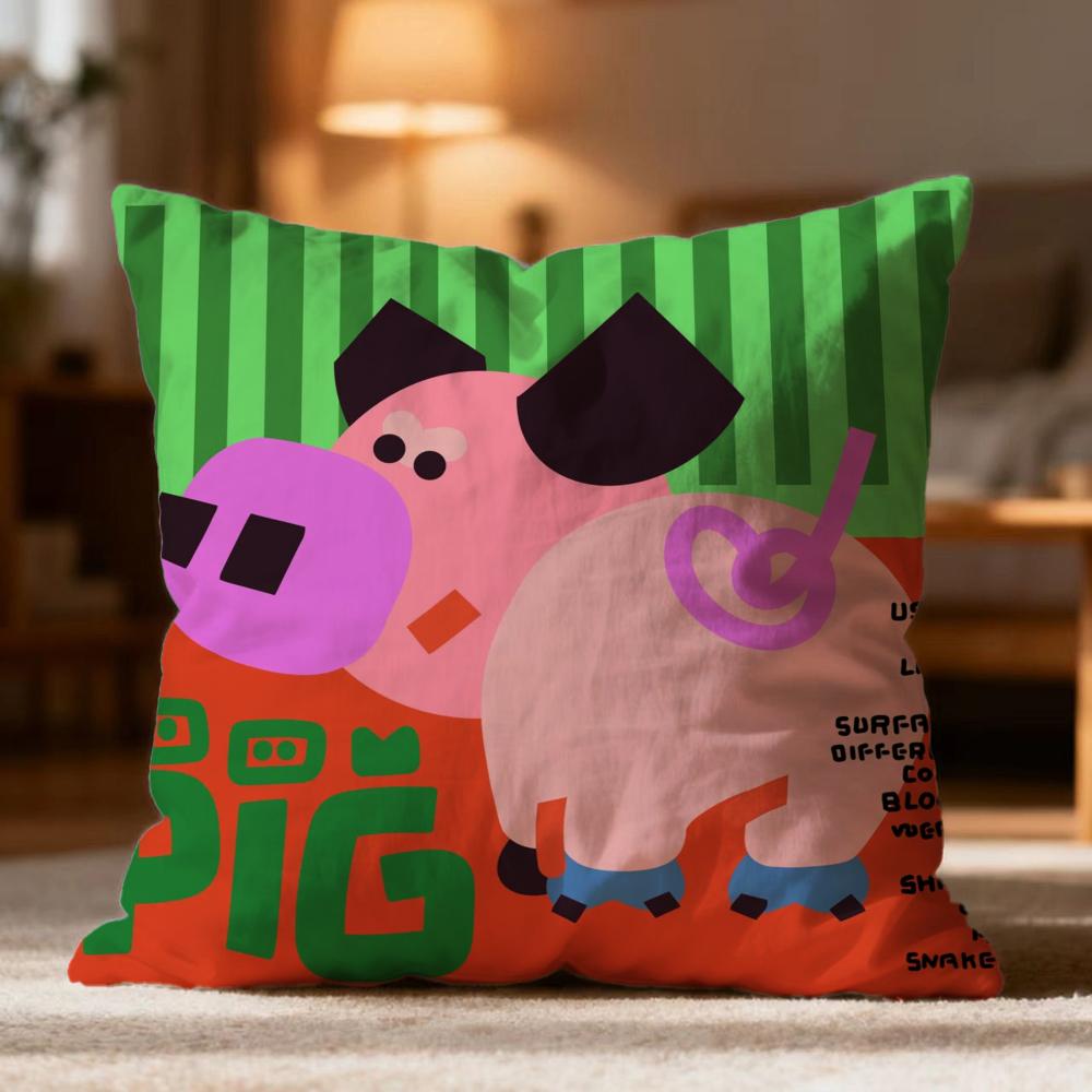 Hot Chinese Zodiac Cushion Cover Soft Washable Pillow Case Multi-Scene for Couch Bed Travel Office Use