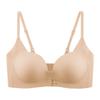 Liquid foundation seamless front buckle underwear women's small breasts gather without steel ring comfortable sexy soft support bra cover