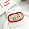 Exquisite Handmade Yarn Crochet Hair Clip - Cute, Original Design for Girls' Instagram-Ready Hair Accessories.
