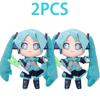 20-29cm Hatsune Miku Kawaii Q Verze Fufu Figurka Plyšová Panenka Anime Periferie Plyšák Sběratelský Model Ozdoba Hračky Dárky