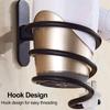 Spiral Stand Bracket Organizer Hair Dryer Holder Hairdryer Rack Bathroom Accessory Storage Shelf