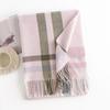 DayApril Autumn Winter Printed Tassel Imitation Cashmere Scarf
