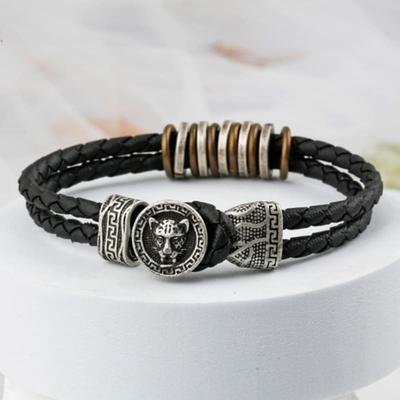 SHOVEOFF SVB-#197 Lion Pattern Ribbon Bracelet