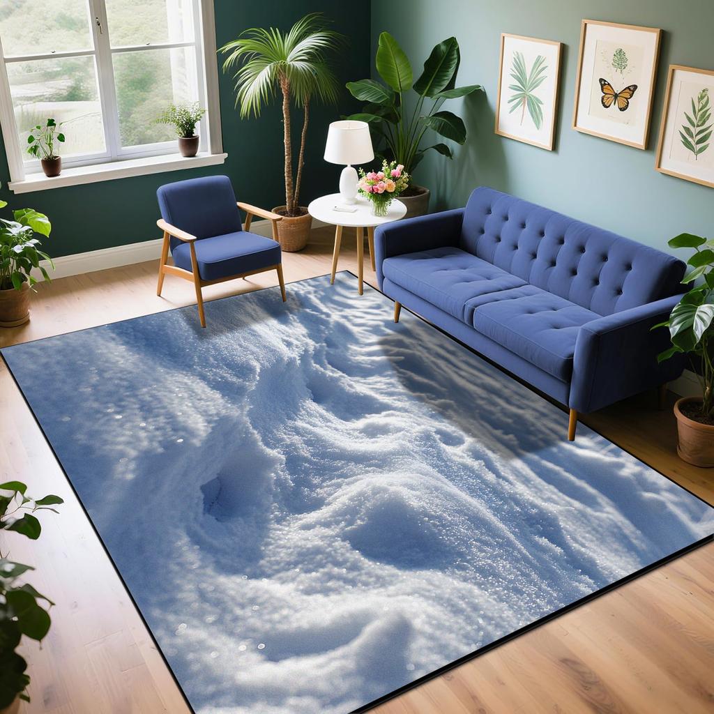 Modern Natural Style Carpets Living Room Sofa Table Customizable Rugs Washable Indoor Entrance Antiskid Floor Mat Easy Cleaning