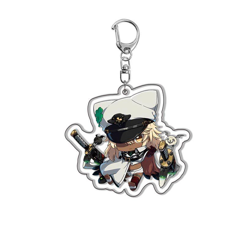 Hot Game Fans Gift Guilty Gear HD Figures SOL·BADGUY Ky·Kiske May Cosplay Acrylic Keychains Cartoon Bag Decor Accessories 6cm 15 cm