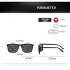Classic Fashion Square-Frame Sunglasses Outdoor Sports And Fishing Uv-Protection Eyewear Retro Polarized Driving Shades