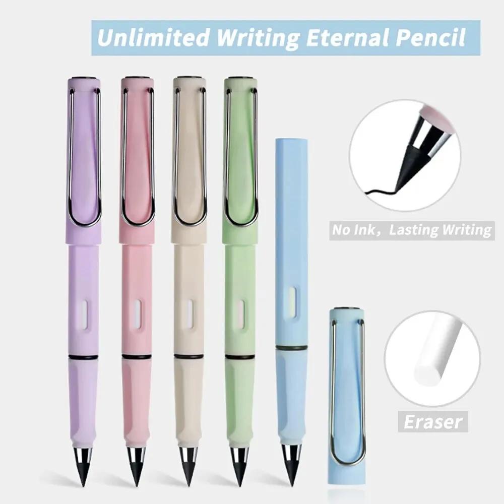 6Pc Eternal Pencil Unlimited Writing No Ink Pen Pencils For Writing Art Sketch Stationery Kawaii Pen School Supplies