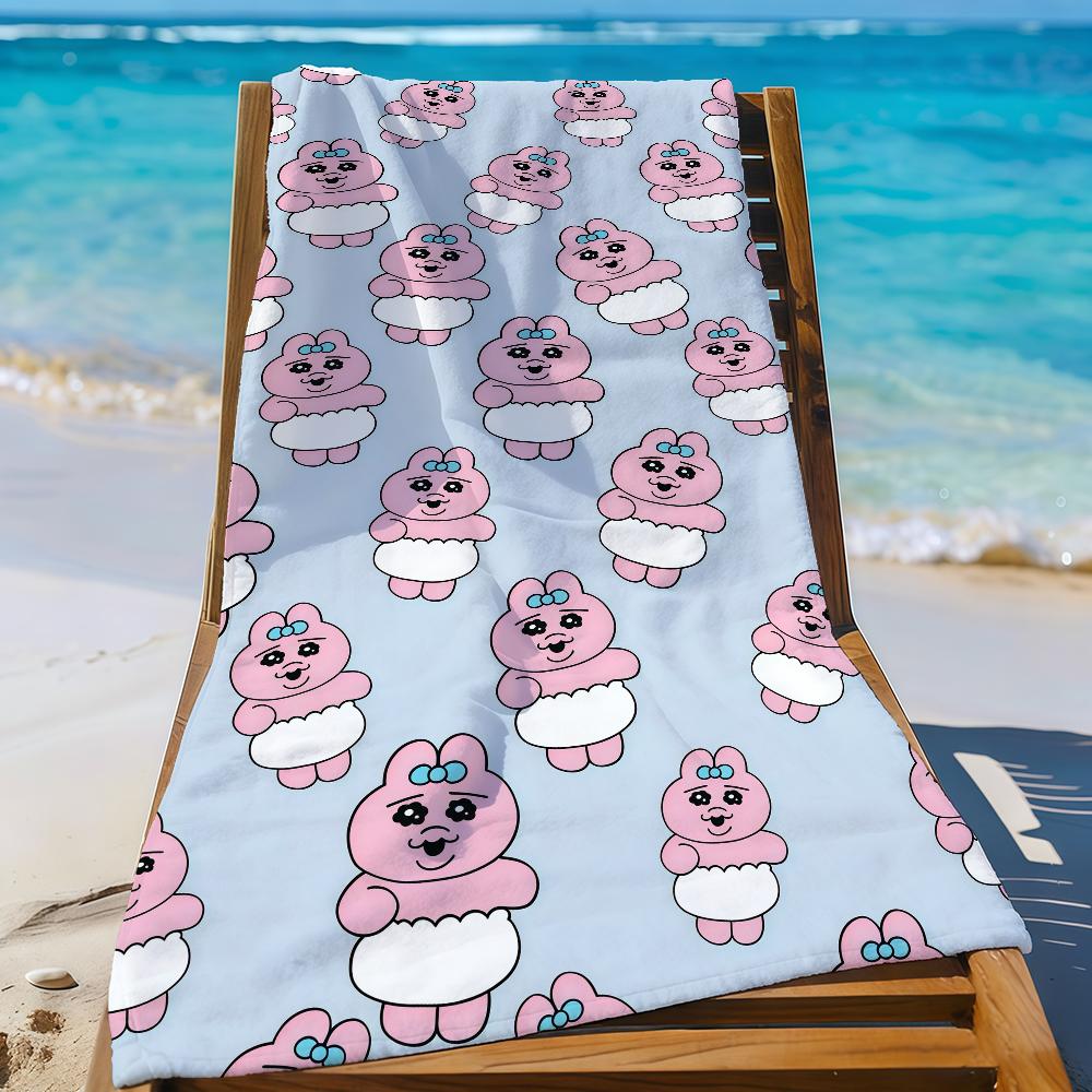 Cartoon O-Opanchu U-Usagi-S Funny Towel Sports Quick Dry Travel Camping Gear Sandproof Soft Light Large Beach Towel