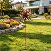 Decorative Ground Stakes for Yard Iron Garden Stake Decor, Metal Outdoor Ornament with Rustproof Coating, Easy To Install Decor Insert Patio