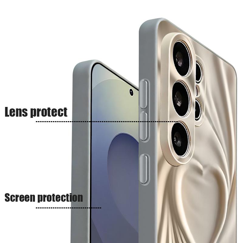 Magnetic For Magsafe Case For Samsung Galaxy S26 Ultra S25 Edge S24 Plus S23 FE S22 A17 A54 A55 A56 A57 5G Lovely Hearts Pattern Cover