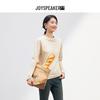 JOY SPEAKER 2025 Autumn Letter Print Long Sleeve T-Shirt